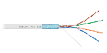 NIKOMAX F/UTP 4 пары, Кат.5e (Класс D), 100МГц,однож,BC (медь),24AWG(0,52),нг(А)-HF,внутр, белый,305