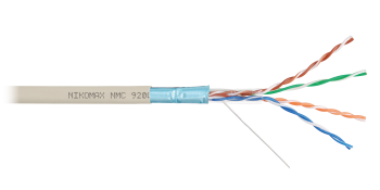 NIKOMAX F/UTP 4 пары, Кат.5e (Класс D), 100МГц,однож,BC (медь),24AWG(0,52),нг(А)-HF,внутр, с.сер,305