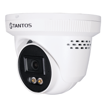 TSi-Ee47FN Tantos 4-х мегапиксельная уличная купольная IP видеокамера с LED подсветкой белого цвета.