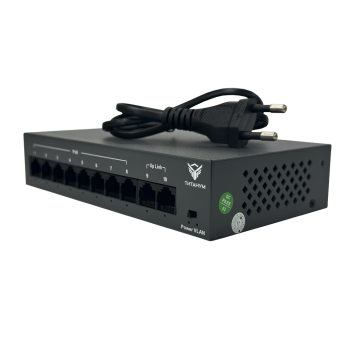 HF082G-03 РоЕ-коммутатор неуправляемый, 8+2 10/100 Mbps Al мощностью 96 Вт; 8-ми портовый РоЕ