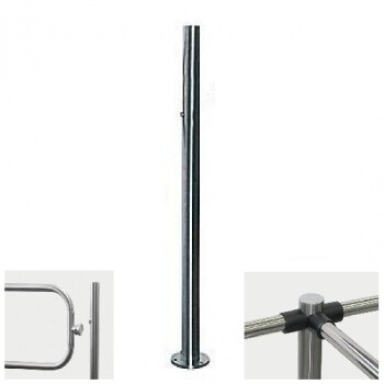 PERCo-BH02 2-06/EL Трехсторонняя стойка с электромагнитным устройством блокировки и с шестью отверст