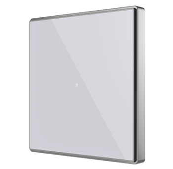 Square TMD Выключатель сенсорный KNX 1 кнопка, термодатчик, термостат, цвет фона - серебро