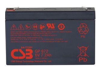 Аккумулятор CSB 6V 8.4Ah GP672 