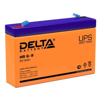 Аккумулятор Delta 6V 9Ah HR 6-9