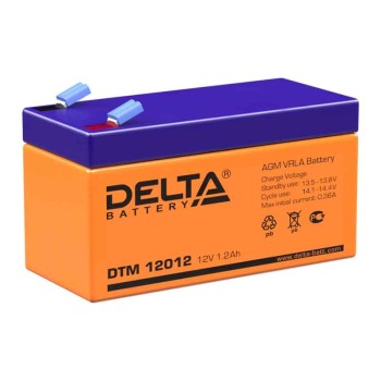 Аккумулятор Delta 12V 1.2Ah DTM 12012