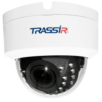 Купольная IP-видеокамера Trassir TR-D3123WDIR2 с ИК-подсветкой до 25м