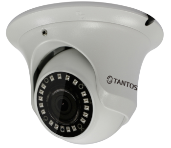 Купольная IP-видеокамера Tantos TSi-Ee25FP (2.8) 2 Мп с ИК подстветкой 20м
