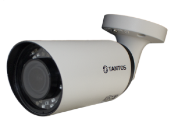 Цилиндрическая IP видеокамера TSi-Pe50VP (2.8-12) Tantos 5 Мп с ИК подсветкой до 35м