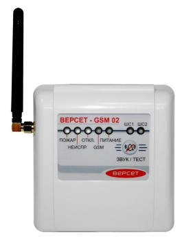 Прибор приёмно-контрольный охранно-пожарный GSM охраны Сибирский Арсенал ВЕРСЕТ-GSM 02 