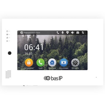 Монитор IP-видеодомофона BAS-IP AP-07L WHITE