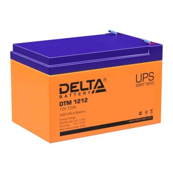 Аккумулятор Delta 12V 12Ah DTM 1212