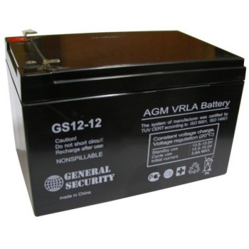 Аккумулятор General Security 12V 12Ah GS12-12 